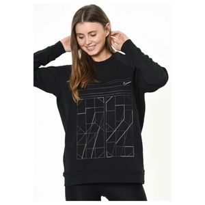 NEW Nike Womens Dri-Fit Training Sweatshirt Black Size Medium